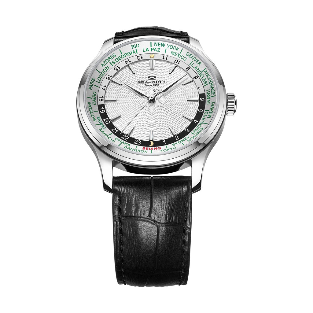 Extraordinary Series World Time Day Night Display GMT Watch 41mm