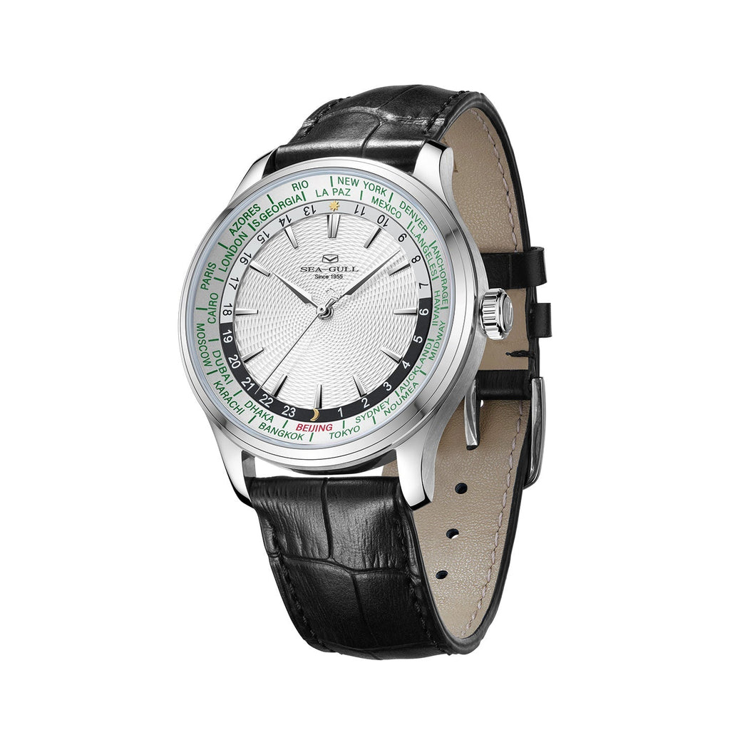 Extraordinary Series World Time Day Night Display GMT Watch 41mm
