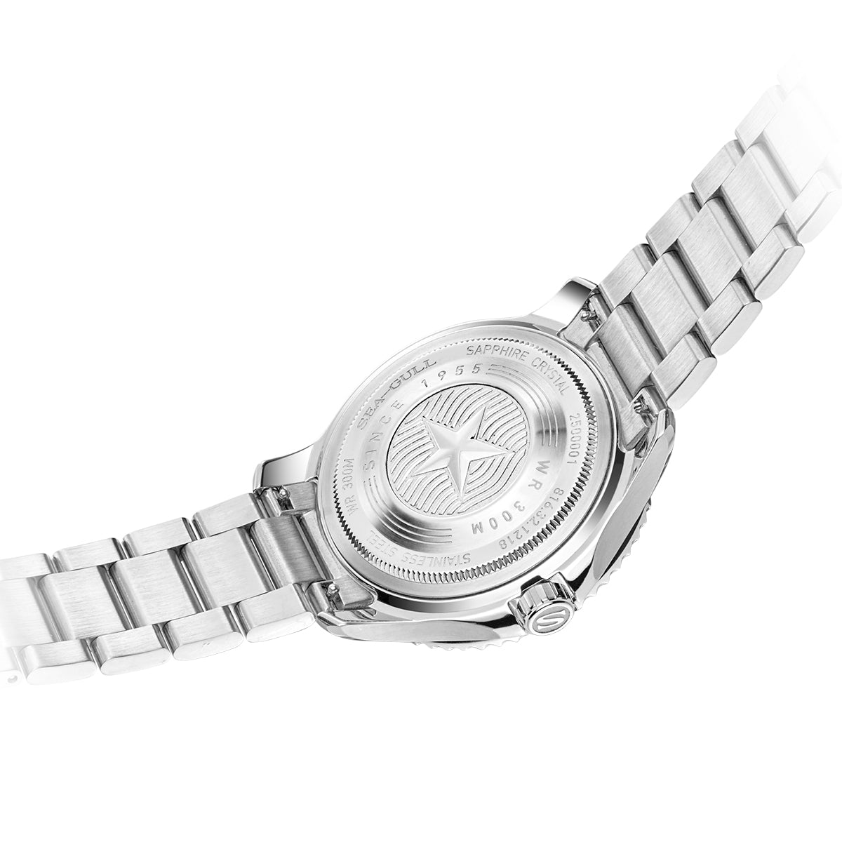 Ocean Series Pro 300m Waterproof Gradient Wave-textured Dial Diving Watch 41mm