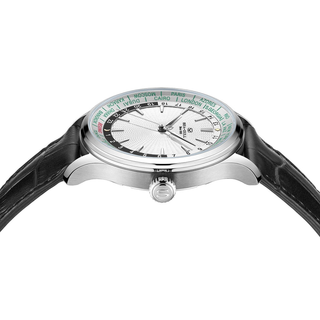 Extraordinary Series World Time Day Night Display GMT Watch 41mm