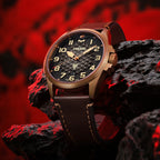 Rabbit Year Bronze Case Chinese-inspired Dial Limited Edition Watch 43mm