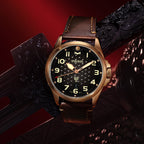 Rabbit Year Bronze Case Chinese-inspired Dial Limited Edition Watch 43mm