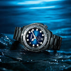 Ocean Series Ultra 1000m Waterproof Helium Valve Design Integrated Rotating Bezel Diving Watch 45mm
