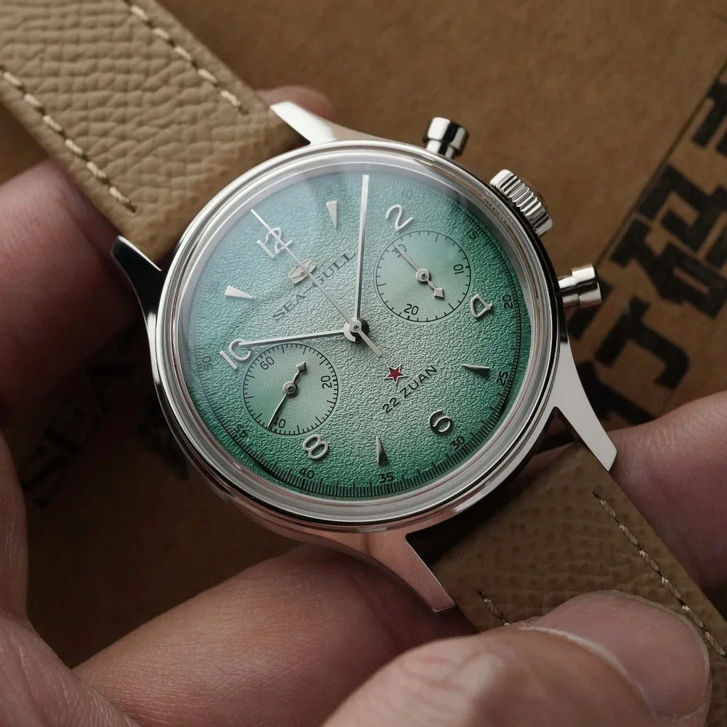 Seagull 1963 Aurora Edition Chronograph Watch 37.3mm