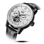 Multifunctional Full Calendar Date Day Display Open Heart Dress Watch 43mm