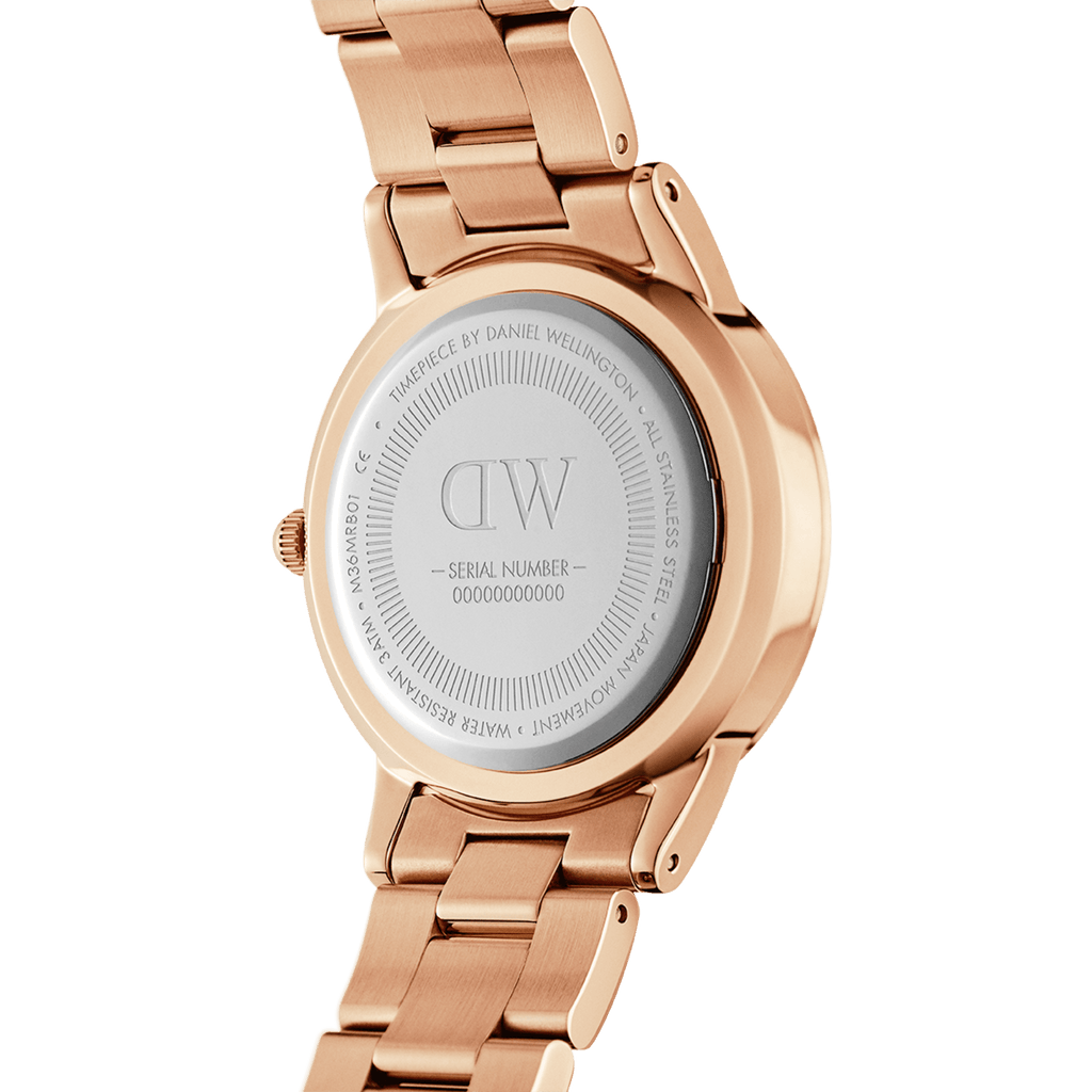Iconic Link Black Rose Gold