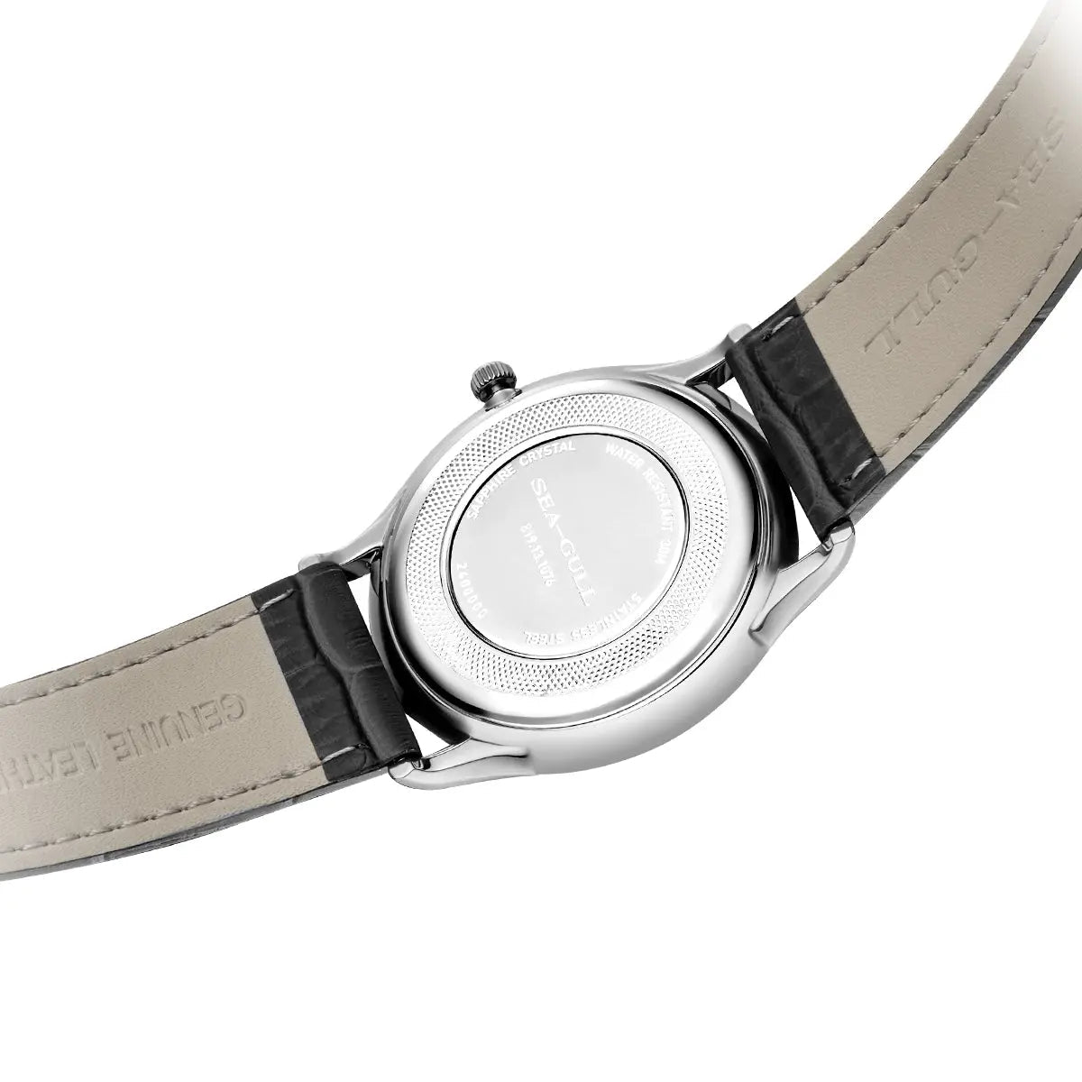 Slim Enamel Dial Ultra-Thin Dress Watch 39mm
