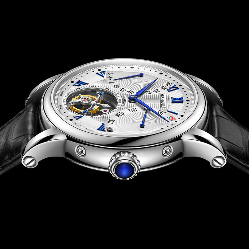 Multifunctional Day-date Calendar Automatic Tourbillon 43mm