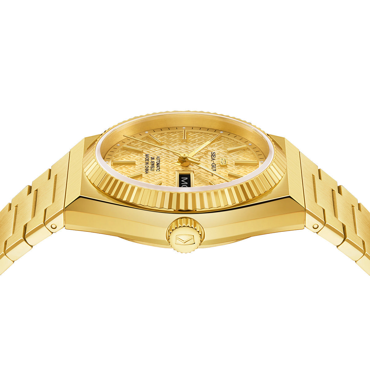 Ancient Cloud Motif Dial Date-day Calendar Reissue Automatic Dress Watch 38mm