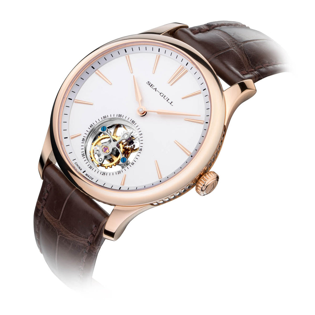 Heritage Series Off-center Tourbillon Watch Transparent Caseback 41mm