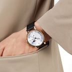 Moon Phase Calendar Power Reserve Indicator Business Watch 41mm