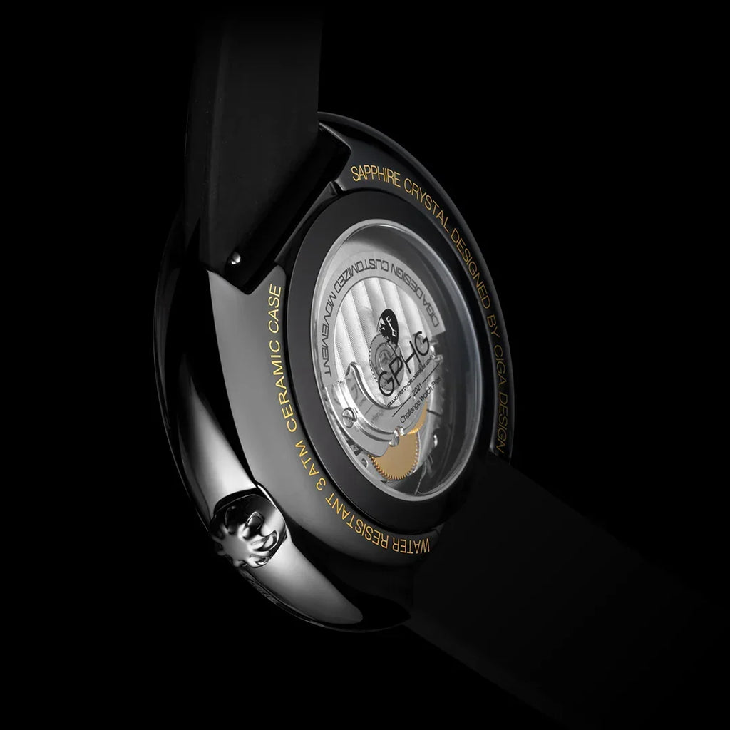 Ciga Design Mechanical Watch Blue Planet II Gilding Age
