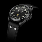 Army One Military Watch Matte Black Brushed Texture Dial 43mm
