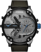 Diesel DZ7420 Mr. Daddy 2.0 Chronograph Men's Watch – Grey Dial & Black Nylon Strap