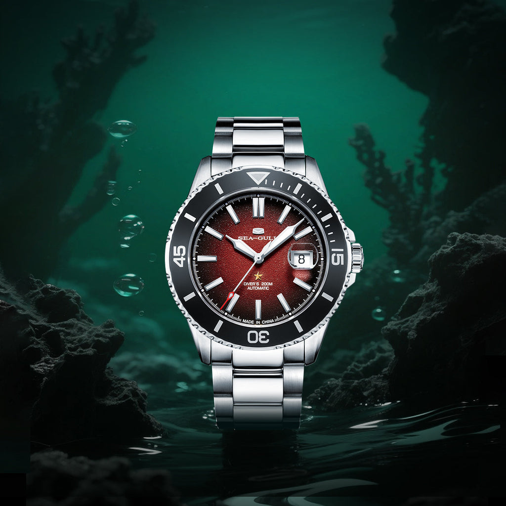 Ocean Series 200m Waterproof Matte Dial Diving Watch 44mm