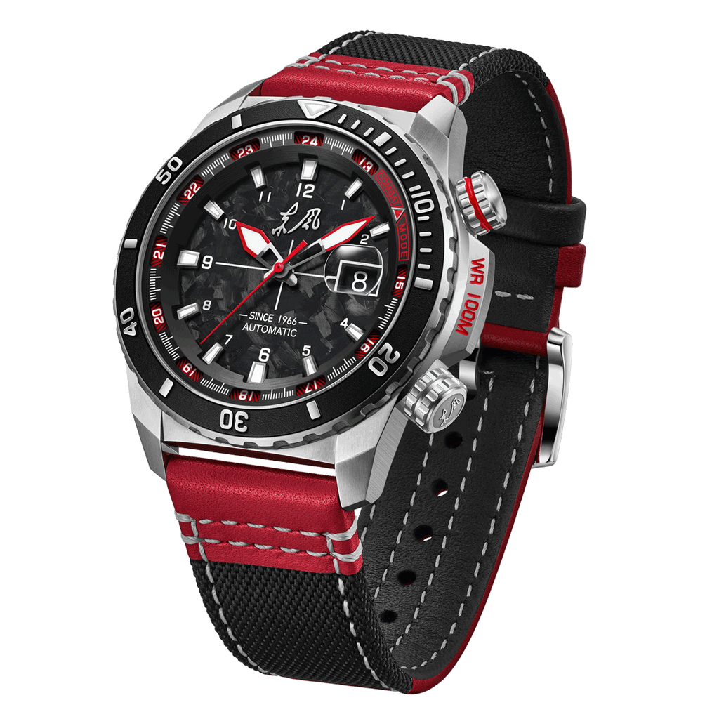 Dongfeng Series Carbon Fiber Dial Tactical Watch 44mm