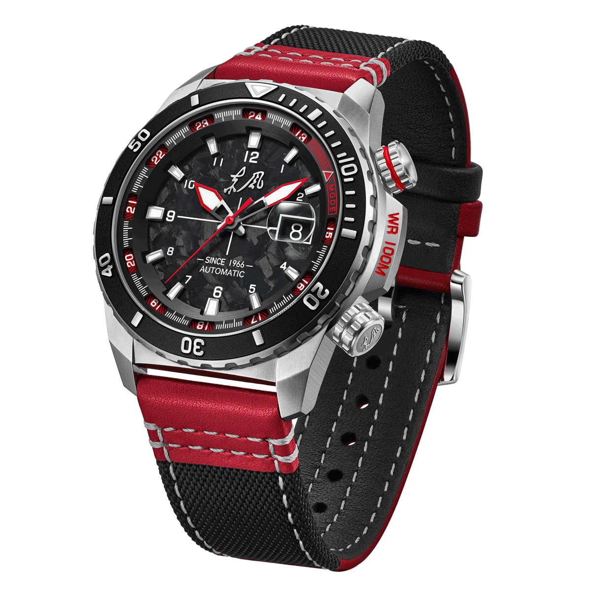 Dongfeng Series Carbon Fiber Dial Tactical Watch 44mm