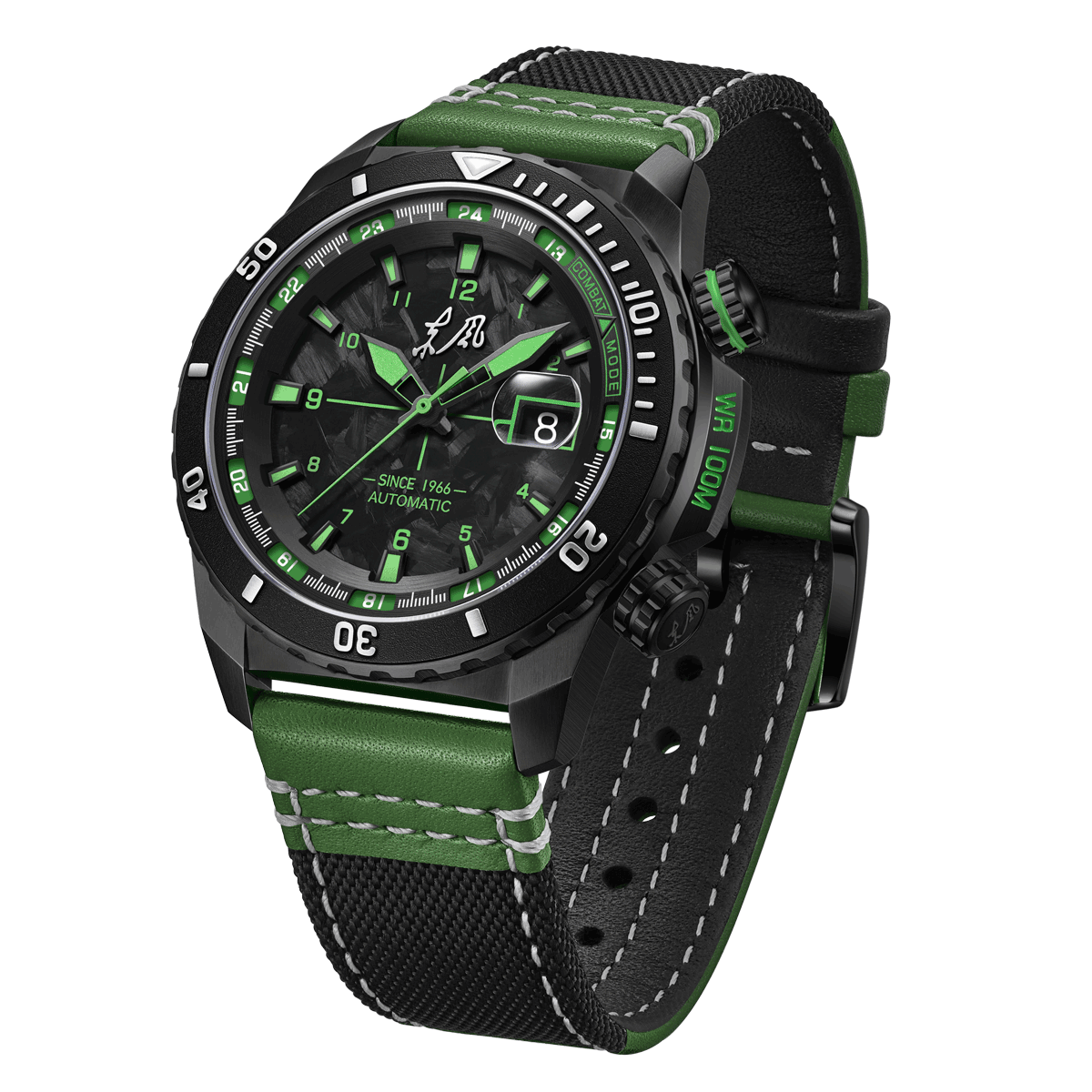 Dongfeng Series Carbon Fiber Dial Tactical Watch 44mm