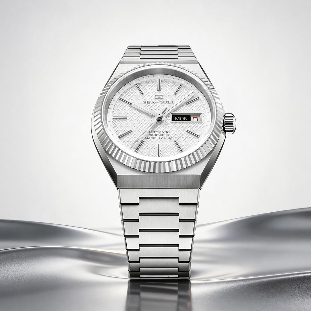 Ancient Cloud Motif Dial Date-day Calendar Reissue Automatic Dress Watch 38mm