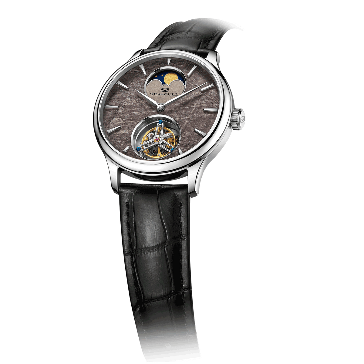 Artisan Heritage Series Meteorite Dial Moon Phase Coaxial Tourbillon Watch 42mm