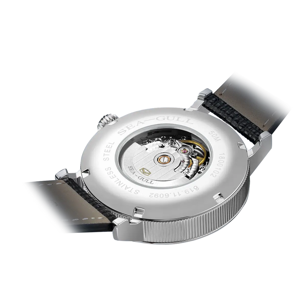 Moon Phase Calendar Power Reserve Indicator Business Watch 41mm