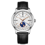 Dual-hemisphere Moon Display Calendar Business Leisure Dress Watch 41mm