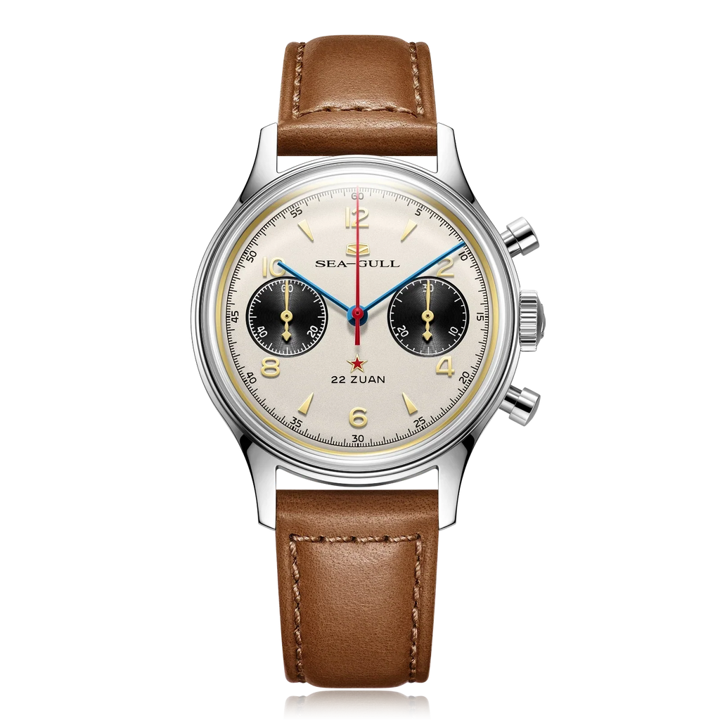Seagull 1963 Polar Night Edition Panda Eye Chronograph Watch 37.3mm