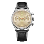 Seagull 1963 Series Reissue D304 Chronograph Watch Transparent Caseback 40mm