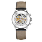 Seagull 1963 Series Reissue D304 Chronograph Watch Transparent Caseback 40mm