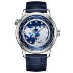 GMT World Time Business Watch Dual Time Zone Calendar 41mm