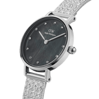 Petite Lumine Pressed Piano Black MoP Silver