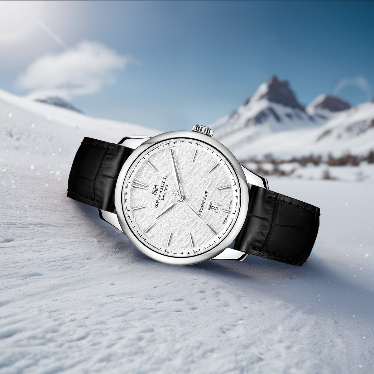 Extraordinary Series Snowflake Dial Ultra-thin Dress Watch 40mm
