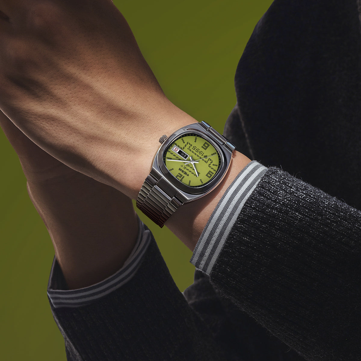 Gluttonous Snake Dial Day-date Calendar 70th Anniversary Edition Tonneau Watch 36mm