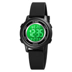 skmei-1721-triplicate-round-dial-led-digital-display-luminous-silicone-strap-electronic-watchblack