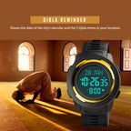 skmei-1729-qibla-calendar-timing-multifunctional-led-digital-display-luminous-electronic-watchgold-and-black