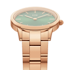 Iconic Link Emerald Green Rose Gold