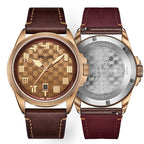 Warpath Series "The Sword Of King Goujian" Diamond-pattern Dial Bronze Case Watch 43.5mm