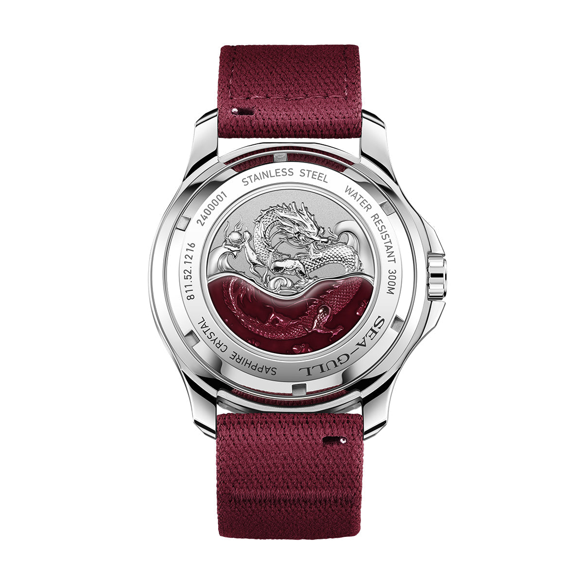 Ocean Series Pro "Dragon Kings of the Four Seas" Dragon-scale Dial 300m Waterproof Diving Watch 44mm