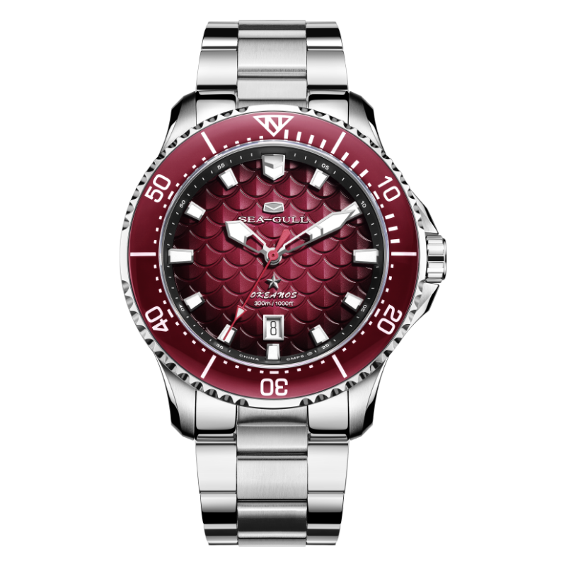 Ocean Series Pro "Dragon Kings of the Four Seas" Dragon-scale Dial 300m Waterproof Diving Watch 44mm