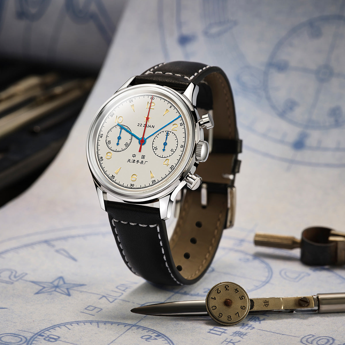 Seagull 1963 Chronograph Watch 70th Anniversary Reissue 37.3mm
