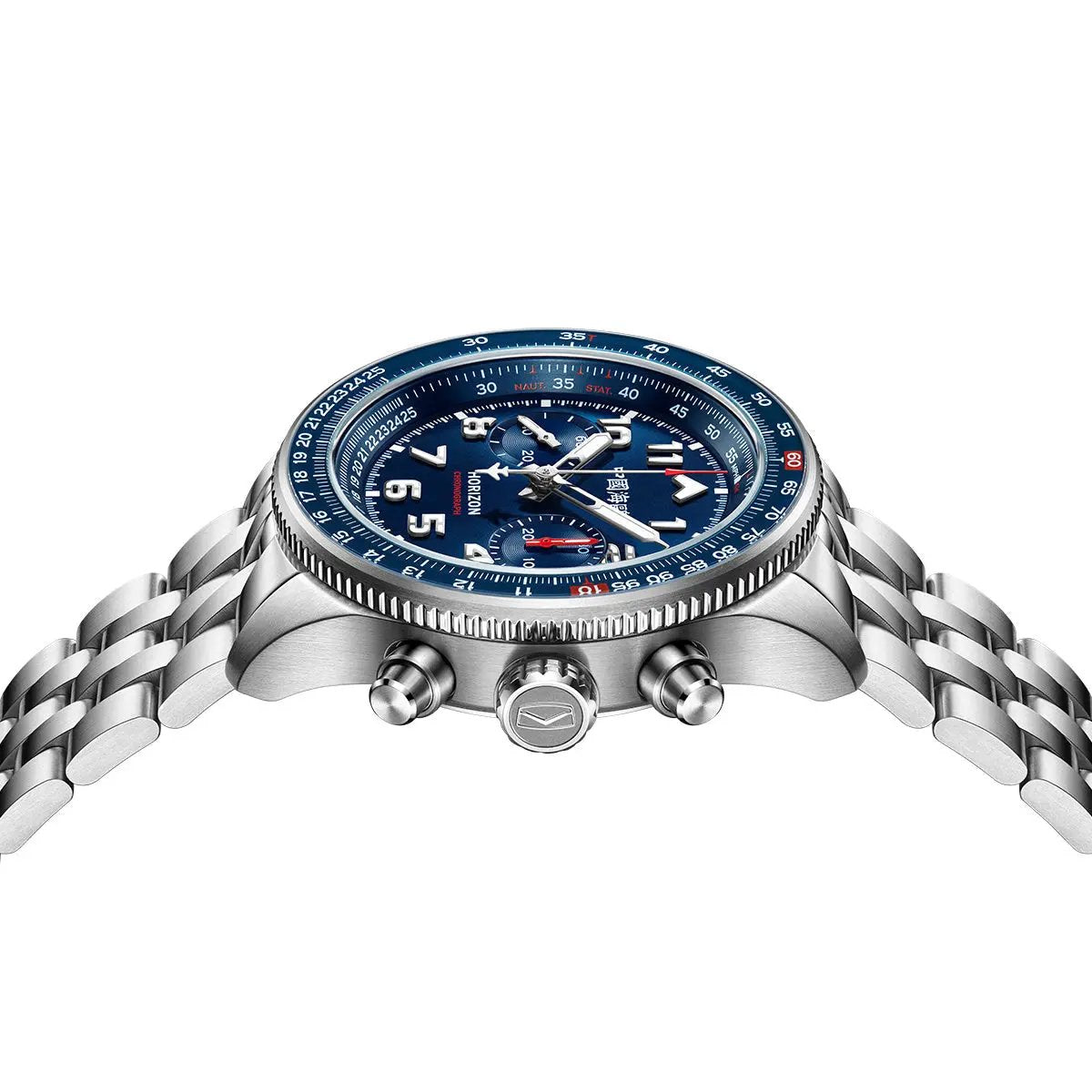 Aviation Series Tachymeter Chronograph Titanium Alloy Watch 43mm
