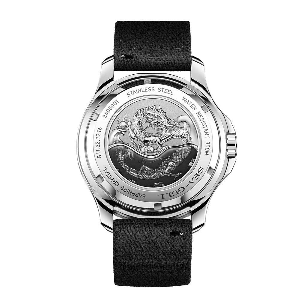 Ocean Series Pro "Dragon Kings of the Four Seas" Dragon-scale Dial 300m Waterproof Diving Watch 44mm