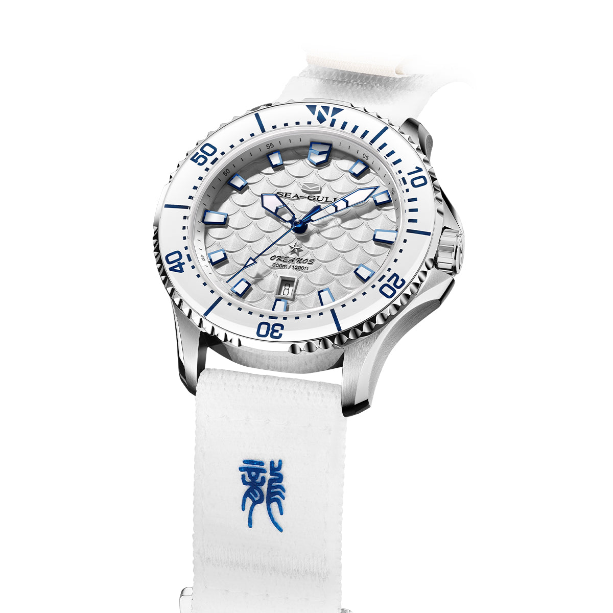 Ocean Series Pro "Dragon Kings of the Four Seas" Dragon-scale Dial 300m Waterproof Diving Watch 44mm